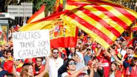 Imagen de archivo de una manifestación constitucionalista en Cataluña / EFE