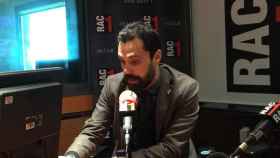 El presidente del Parlament, Roger Torrent, en una entrevista en RAC1 / CG