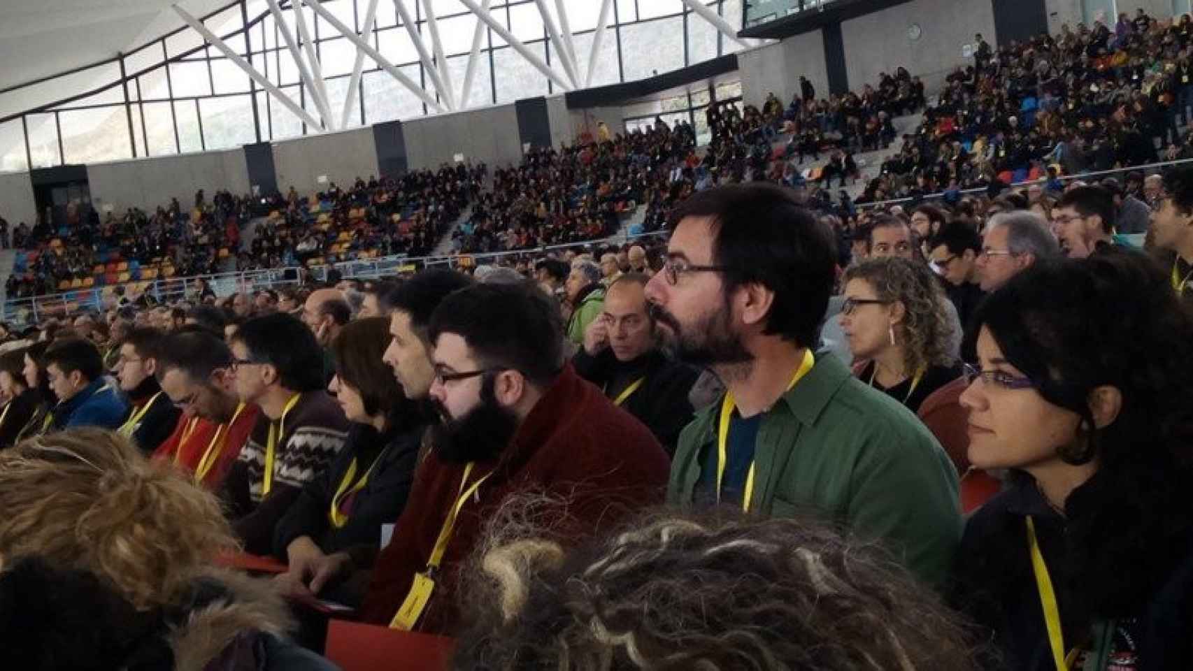 Asamblea de la CUP en Sabadell, para decidir sobre la investidura de Artur Mas.