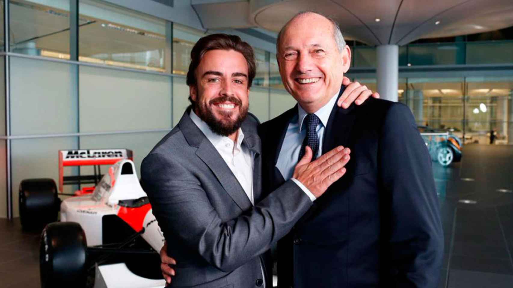 Fernando Alonso y Ron Dennis