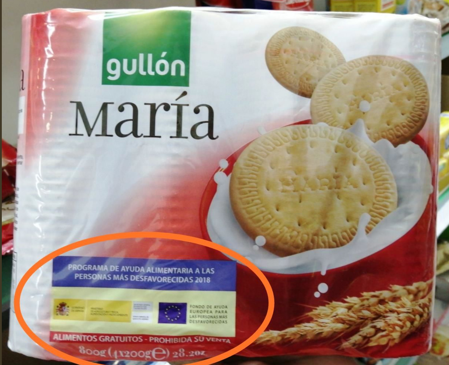 Paquete de galletas no apto para la venta / GUARDIA URBANA