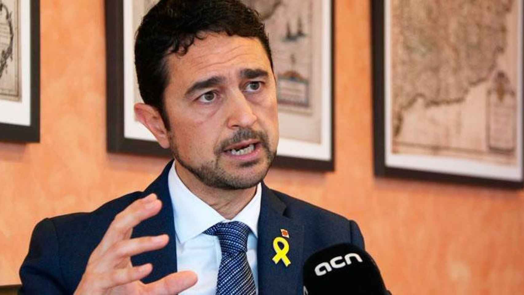 Damià Calvet, consejero catalán de Territorio y Sostenibilidad, en una comparecencia pública anterior / CG