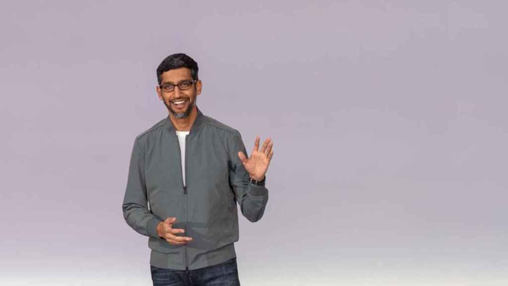 El CEO de Google, Sundar Pichai, en la conferencia de desarrolladores I/O / Europa Press