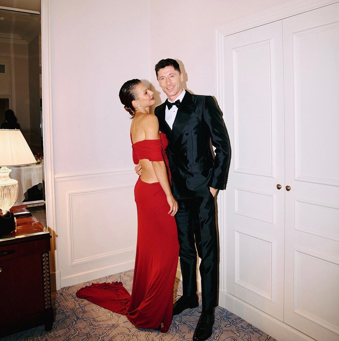 Anna Lewandowska y Robert Lewandowski en la gala del Balón de Oro / REDES