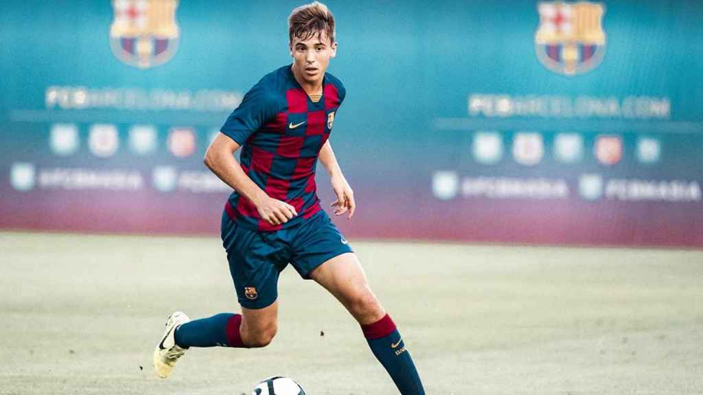 Nico González, jugador del Barça B / FCB