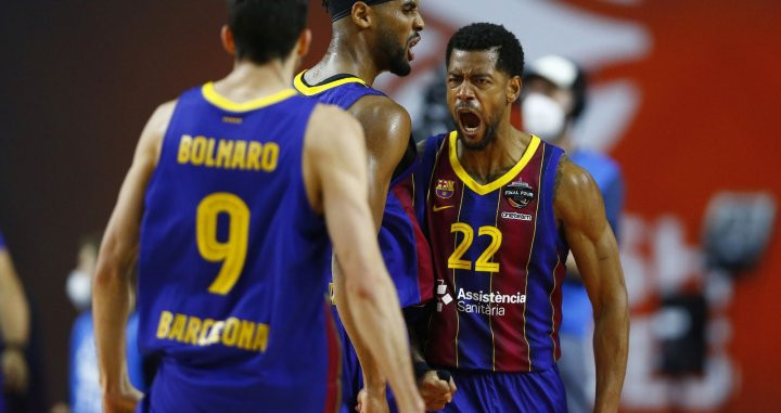 Cory Higgins en una acción con el Barça en la pasada Euroliga / EFE