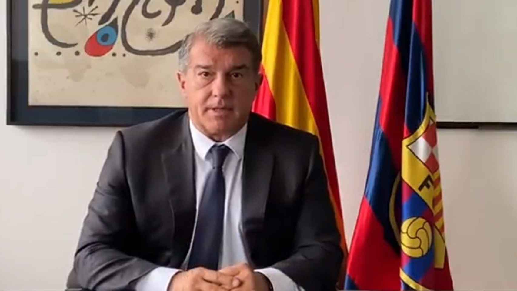 Laporta en uno de sus vídeos / FC Barcelona