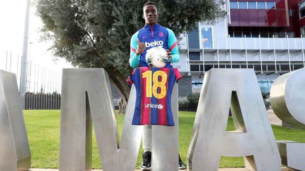 Ilaix Moriba, en La Masia, en una imagen de archivo / FC Barcelona