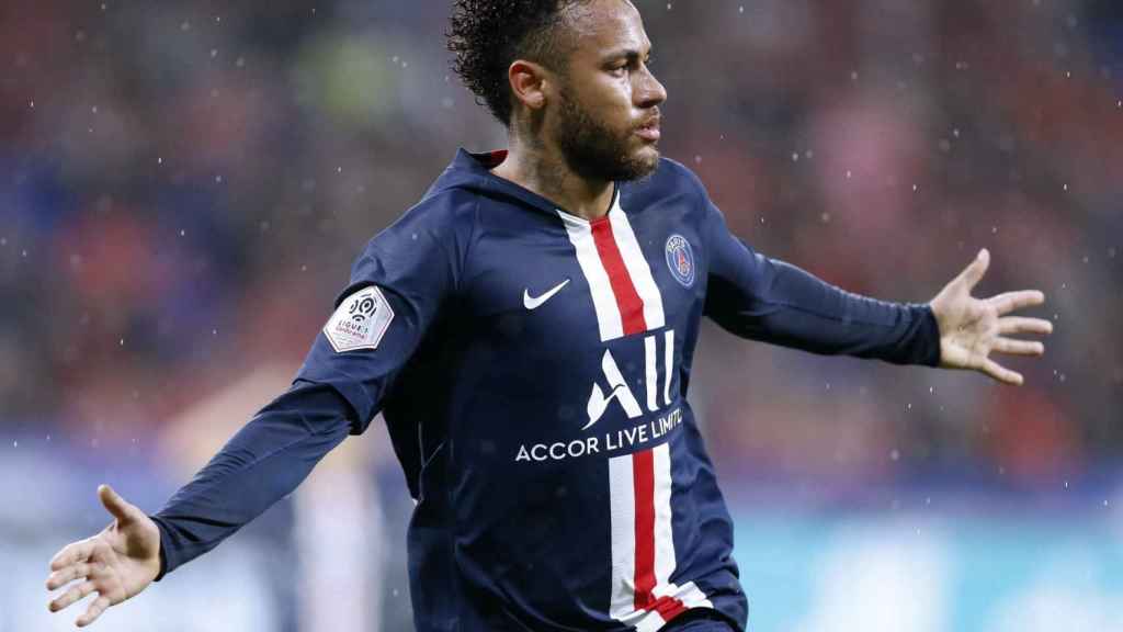 Neymar celebra un gol del París Saint Germain / EFE