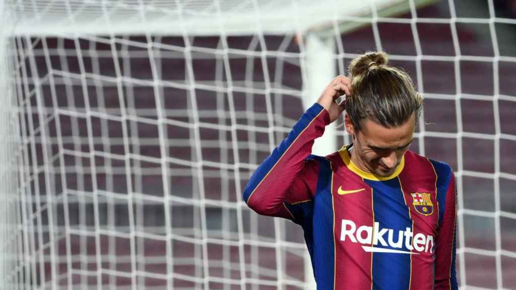 Griezmann, lamentando una ocasión con el Barça | EFE