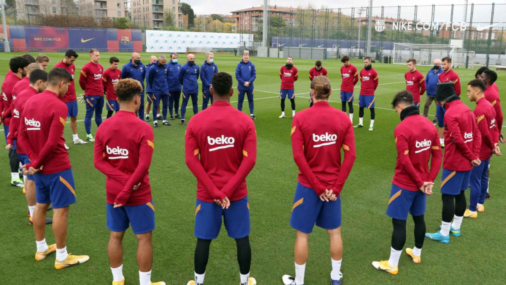 Una imagen de archivo de un entrenamiento del Barça / FC Barcelona