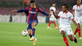 Coutinho durante su partido contra el Sevilla / FC Barcelona