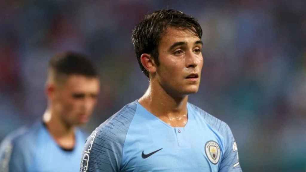 Eric Garcia ante el Leicester City / EFE