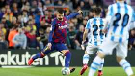 Gerard Piqué en el partido contra la Real Sociedad / FC Barcelona