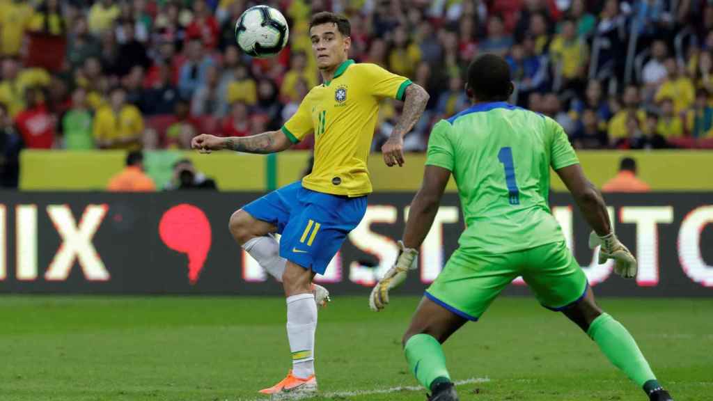 Una foto de Philippe Coutinho durante el Brasil - Honduras / EFE