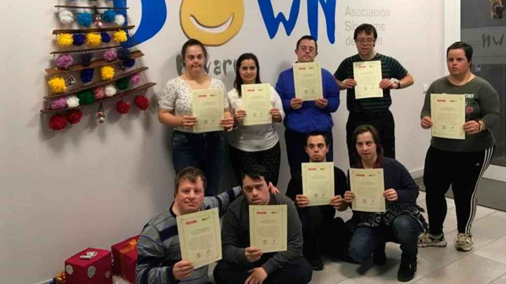 Trabajadores con síndrome de Down participan en un curso de formación / EP