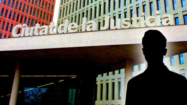 La silueta de un juez frente la Ciudad de Justicia / CG