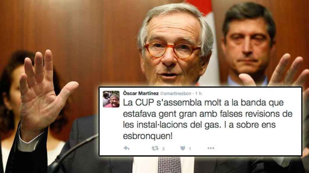 El jefe de prensa de Xavier Trias (en la imagen), ve a la CUP como una banda de gas.