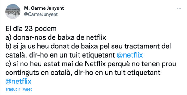 Tuit de Carme Junyent