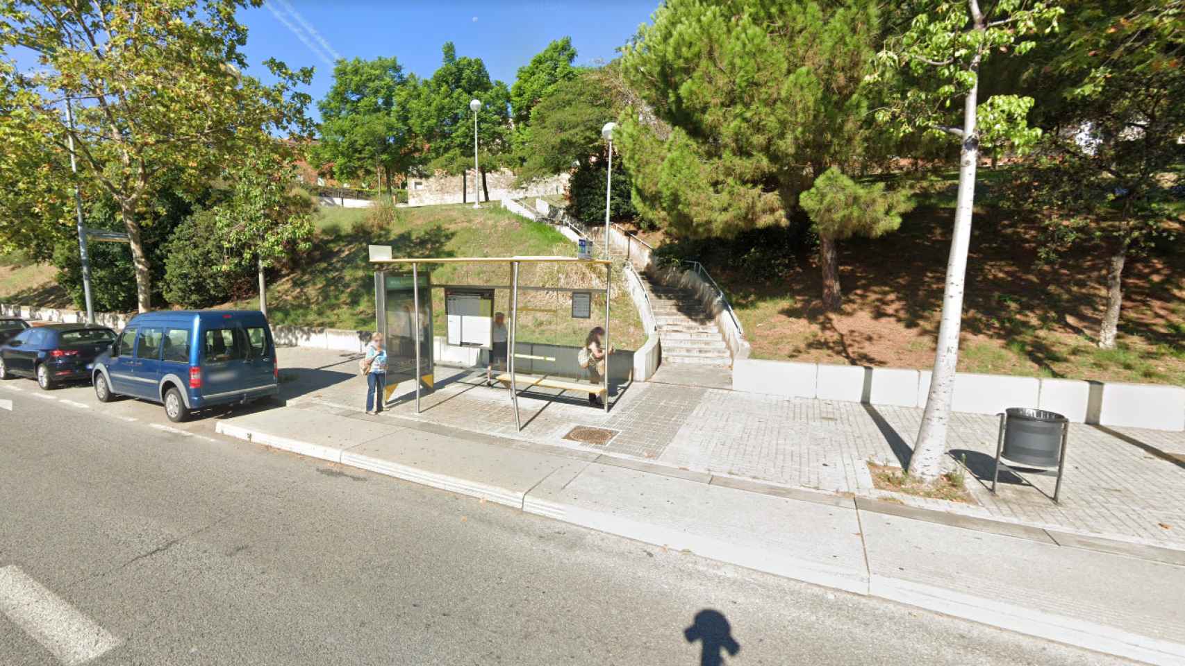 Carretera de la Arrabassada en Barcelona, donde se produjo el accidente mortal de un ciclista / GOOGLE MAPS