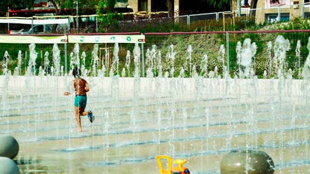 Imagen del parque de aguas Antoni Santiburcio, inaugurado por el Ayuntamiento el 19 de agosto / CG