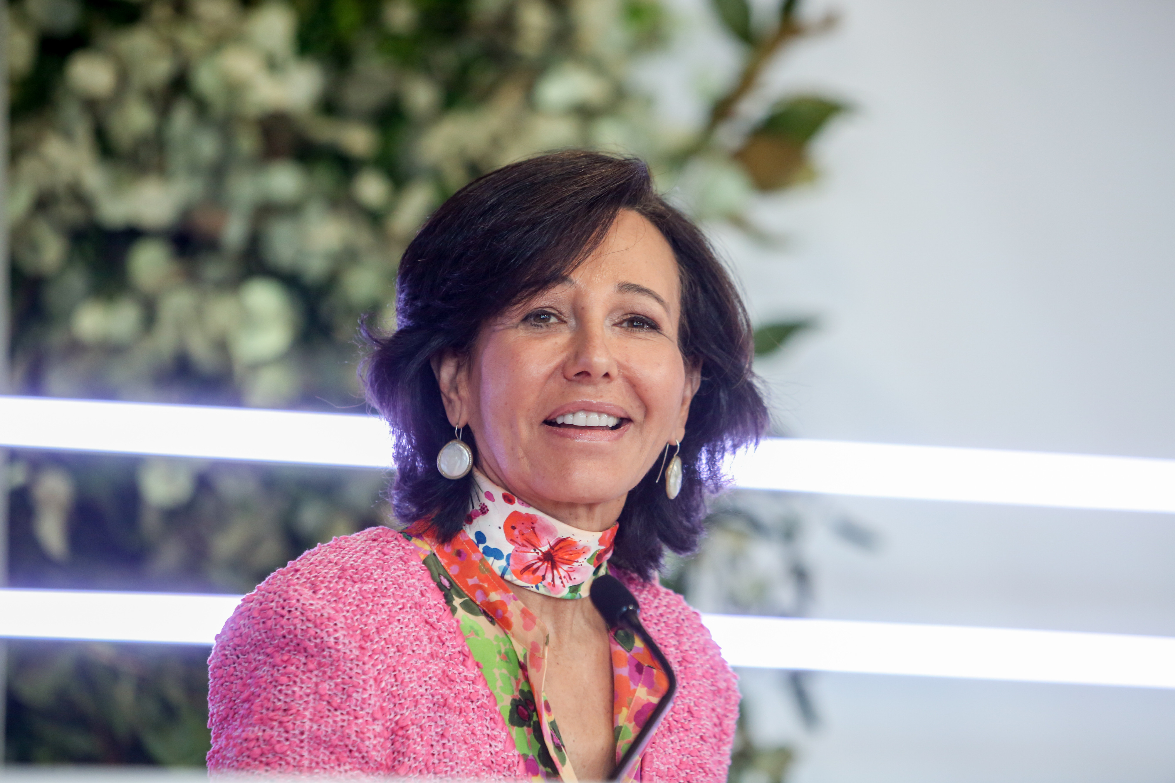 Ana Botín, presidenta de Santander, en la última presentación de resultados del banco / EP