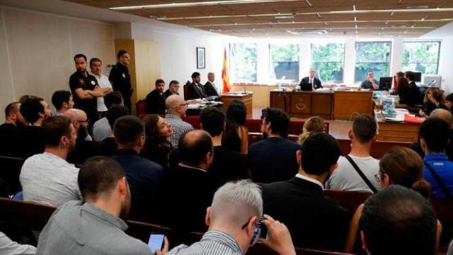 Los Juzgados de lo Social de Madrid donde se celebra el juicio de 'riders' contra Deliveroo por los falsos autónomos / EFE