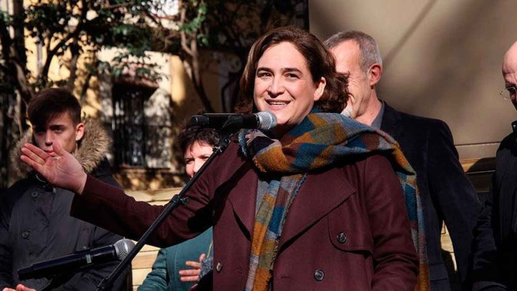 Ada Colau, alcaldesa de Barcelona y presidenta del Área Metropolitana de Barcelona (AMB), en un acto de ciudad de este fin de semana / AJ BCN