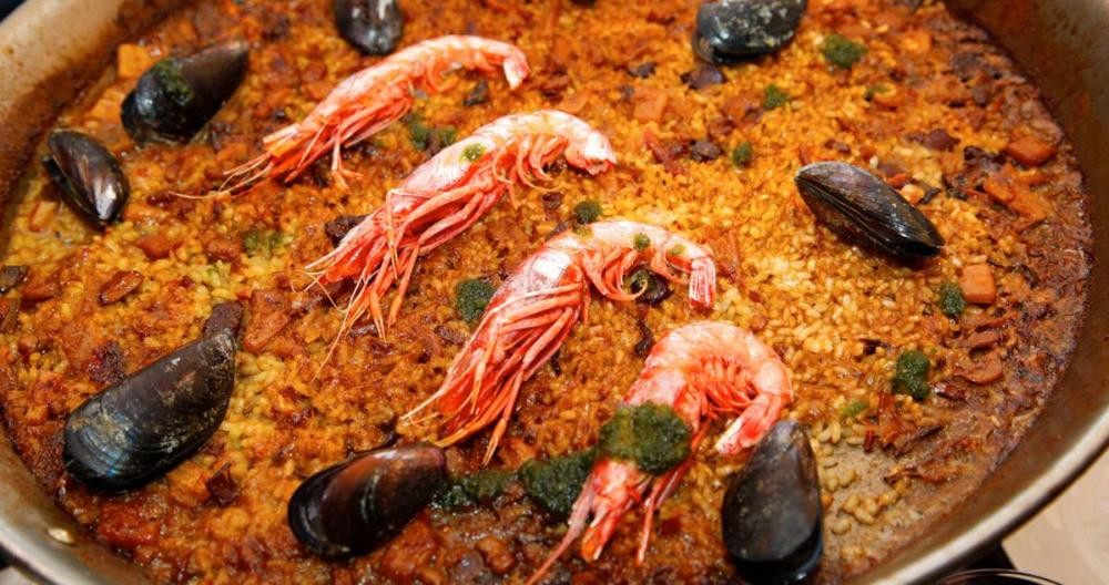 Arroz de gamba roja con calamares y mejillones de roca / TEJADA MAR