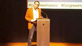 David Jiménez, director del periódico 'El Mundo', en la ponencia inaugural del XVII Congreso de Periodismo Digital, en Huesca.