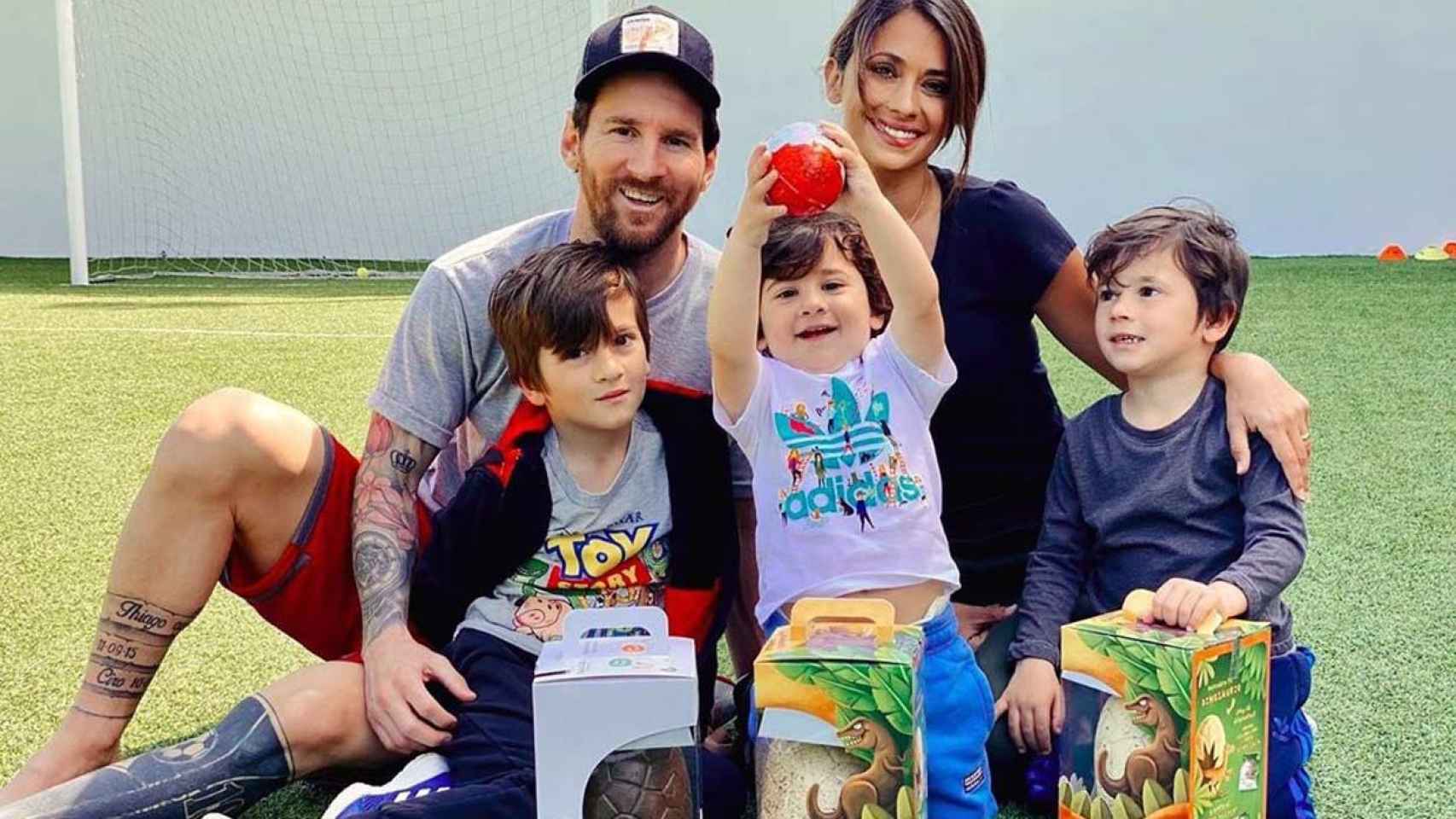 La familia Messi y Roccuzzo, al completo / INSTAGRAM