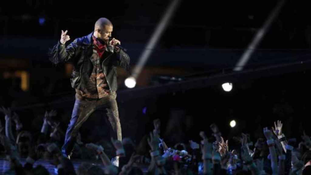 Una foto de archivo de Justin Timberlake durante su actuación en la SuperBowl / EFE