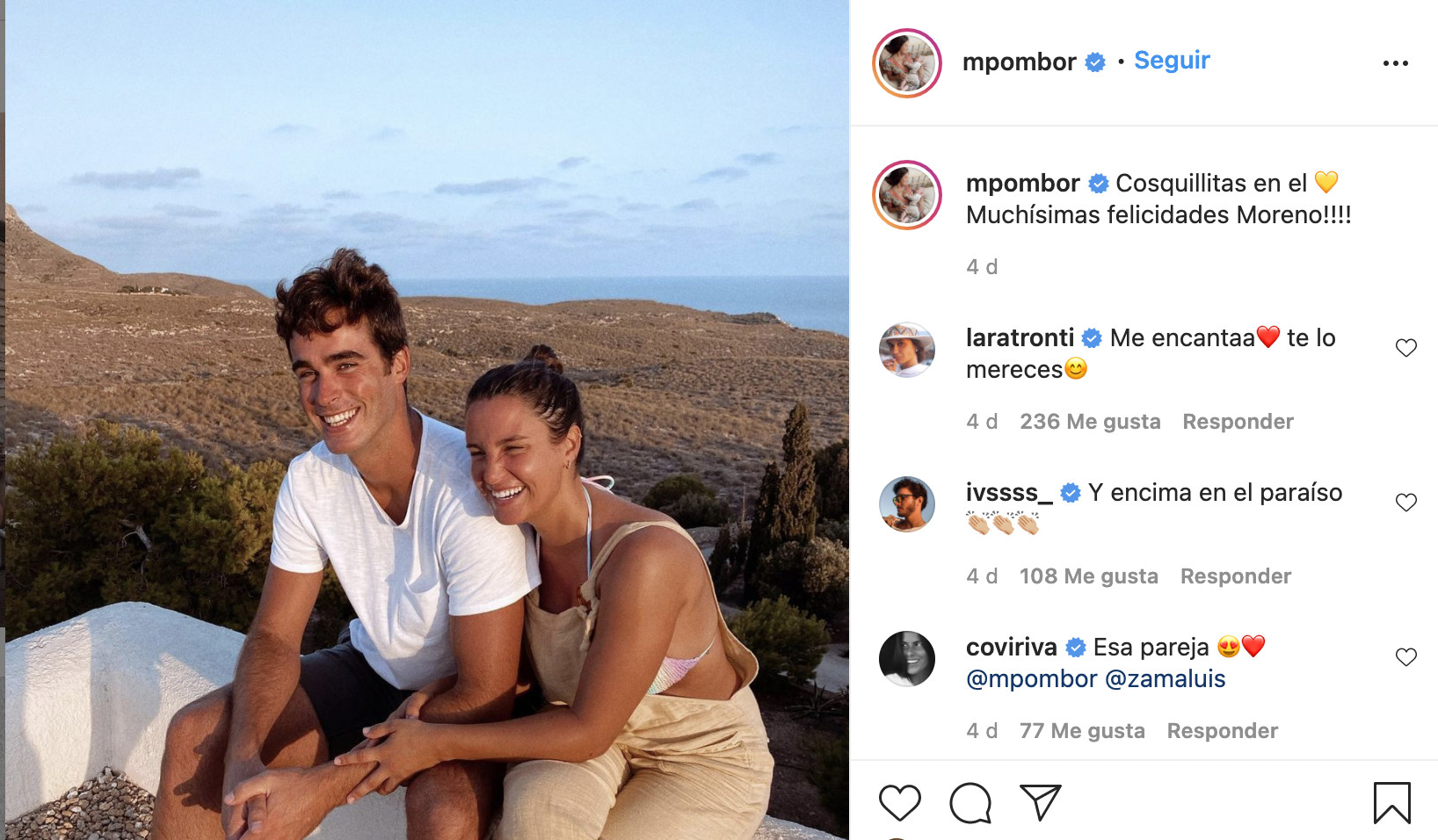 Marta Pombo con su nuevo novio / INSTAGRAM