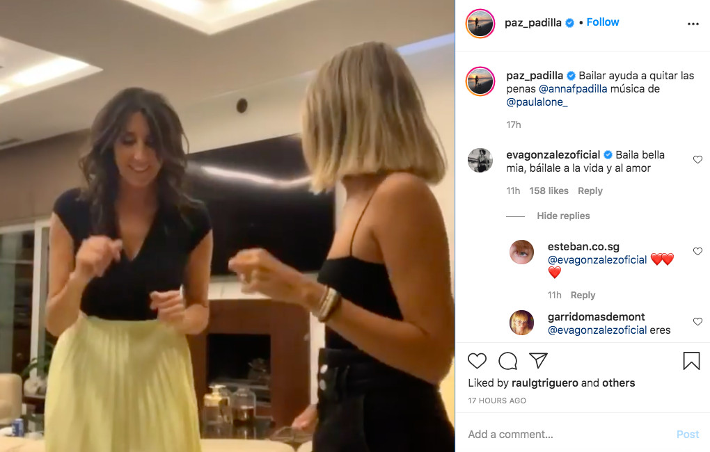 Paz Padilla se graba bailando en su casa junto a su hija Anna Ferrer / INSTAGRAM