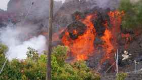 EuropaPress 3949630 lava avanzando zona cabeza vaca 20 septiembre 2021 paso palma santa cruz