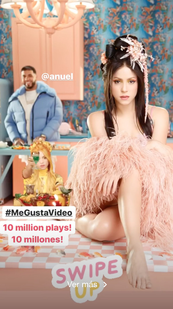 Shakira celebra las 10 millones de reproducciones