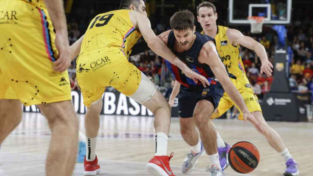 Laprovittola, durante el partido contra Lenovo Tenerife / EFE