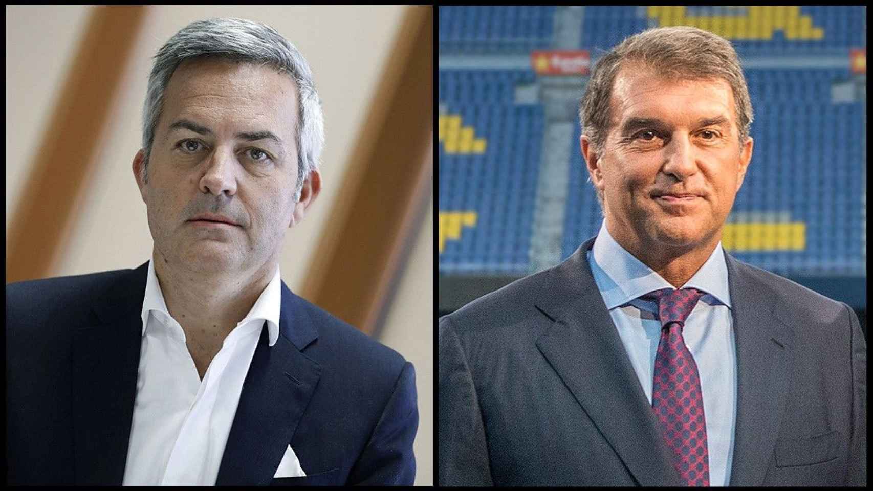 Víctor Font y Joan Laporta, en un montaje | REDES