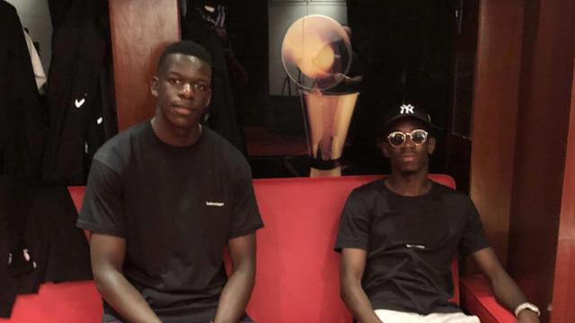 Ousmane Dembelé y su amigo Moustapha Diatta en una foto de archivo / INSTAGRAM