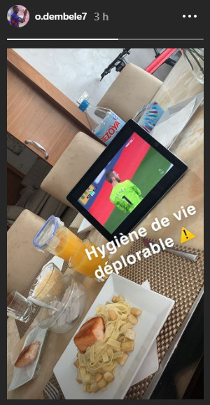 Dembelé presume de buena alimentación / INSTAGRAM