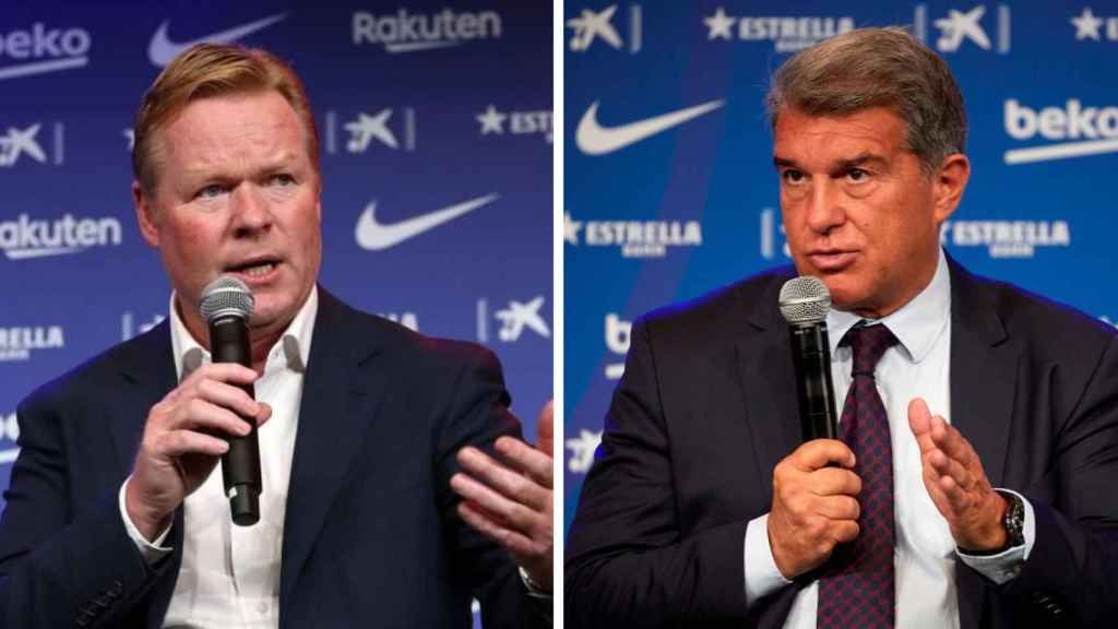 Koeman y Laporta en un fotomontaje / Culemanía