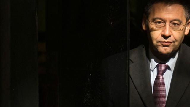 Josep María Bartomeu, cazado a la salida de los juzgados con motivo del 'Caso Neymar' / EFE