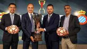 Imagen de archivo de un Barça - Espanyol de la Copa Catalunya / FCF