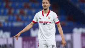 Luuk de Jong, en un partido con el Sevilla / EFE