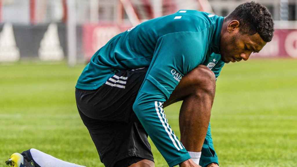 David Alaba en un entrenamiento con el Bayern de Múnich / Redes