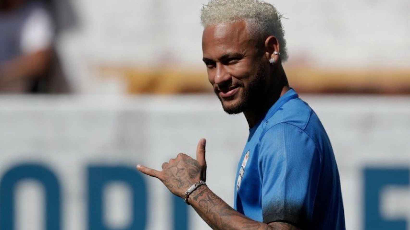 Una foto de Neymar Jr. durante un acto con su Fundación en Brasil / EFE