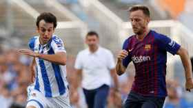 Rakitic en acción durante un partido del Barça / EFE