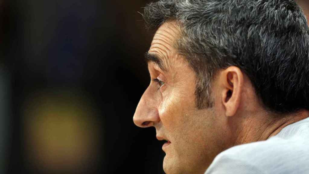 Una foto de Ernesto Valverde durante una rueda de prensa / EFE