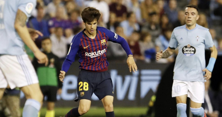 Una foto de Riqui Puig durante el partido ante el Celta de Vigo / FCB