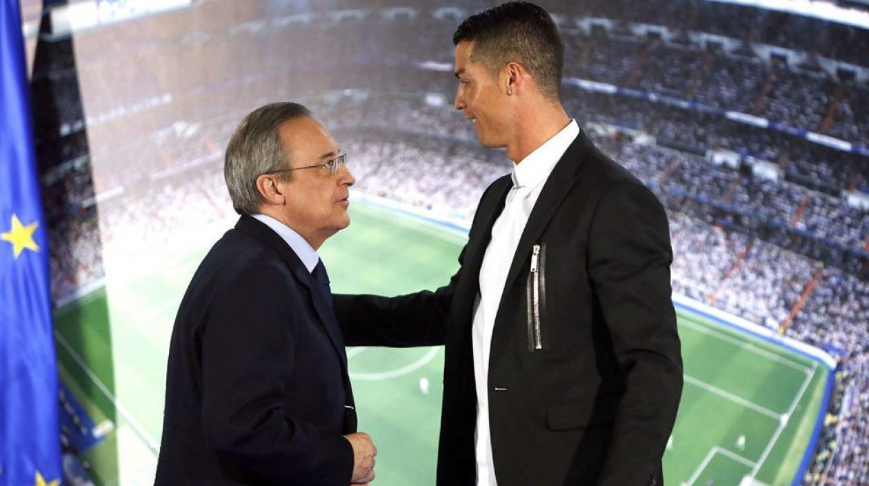 Una foto de archivo de Cristiano Ronaldo y Florentino Pérez / EFE